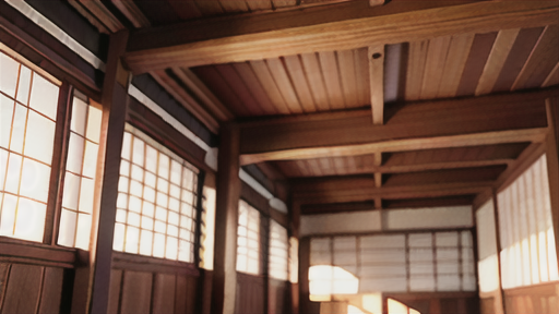 古民家における見せ梁