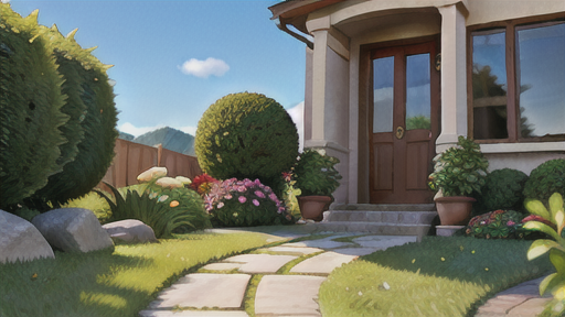 庭園景観の風雅な演出