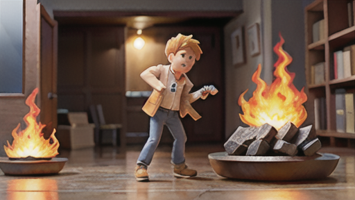 燃えやすい素材と燃えにくい素材