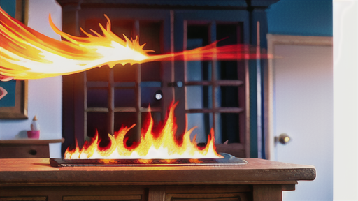 住宅内装における速燃性の影響