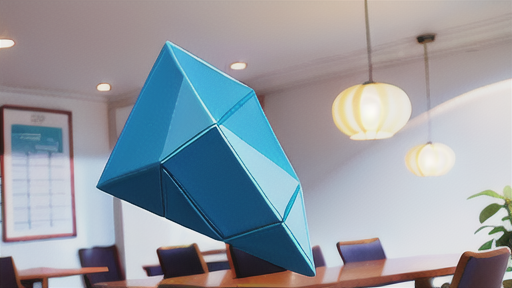 体を傾ける三角形状、股関節を開くための形状