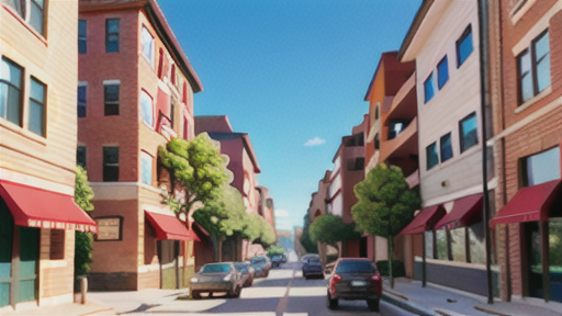 マンションを中心とした街並み