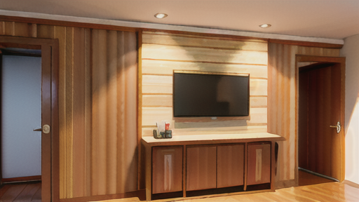 装飾用壁材としてのチーク