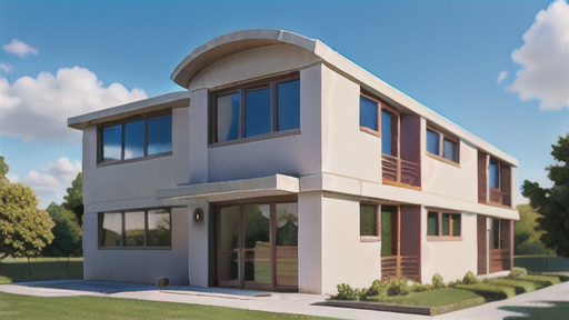 変形建築物における断面図